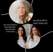 A woman with blonde hair smiles at the camera, wearing fashion accessories, embodying a vibrant and healthy lifestyle associated with WeNatal's wellness products.